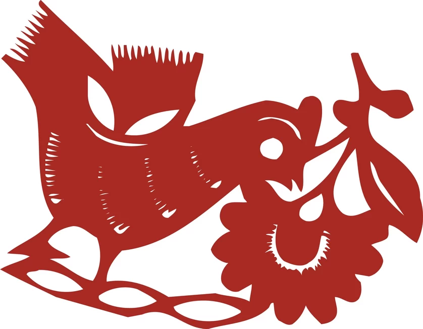 中国风中式传统喜庆民俗人物动物窗花剪纸插画边框AI矢量PNG素材【280】